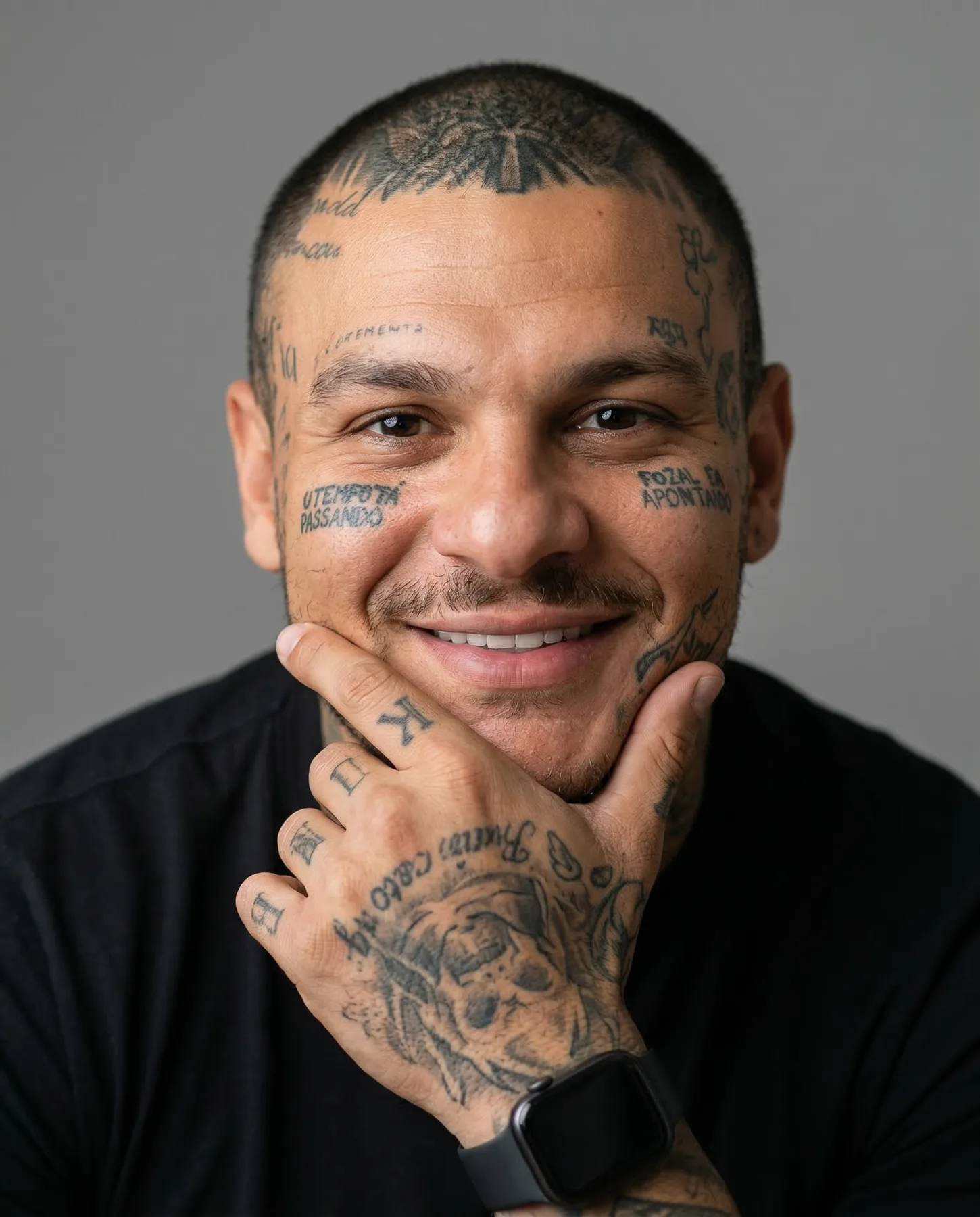 Retrato masculino autêntico gerado por IA